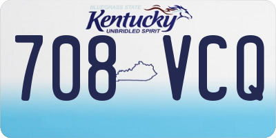KY license plate 708VCQ
