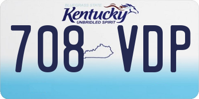KY license plate 708VDP