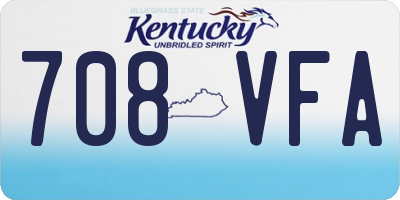 KY license plate 708VFA