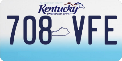 KY license plate 708VFE