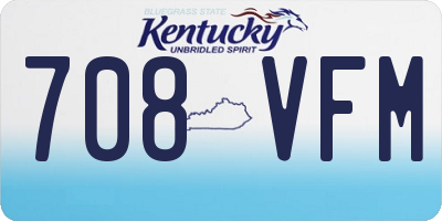 KY license plate 708VFM