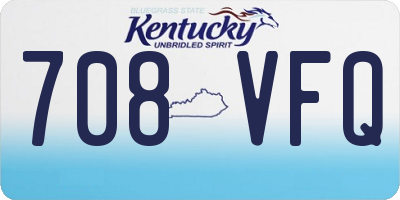 KY license plate 708VFQ