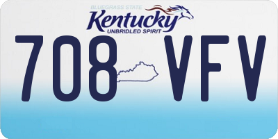KY license plate 708VFV