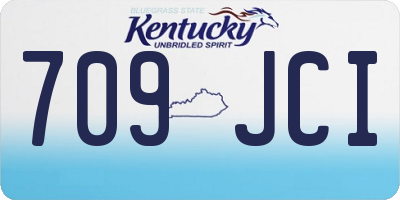 KY license plate 709JCI