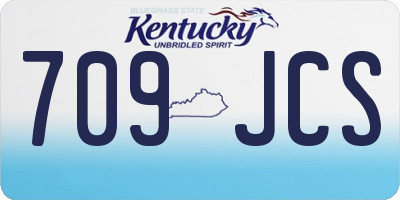 KY license plate 709JCS