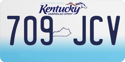 KY license plate 709JCV
