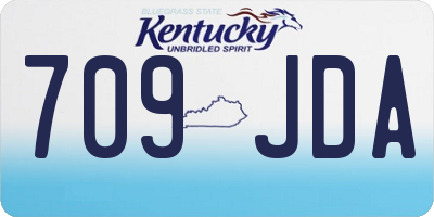 KY license plate 709JDA