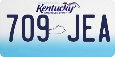 KY license plate 709JEA