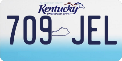 KY license plate 709JEL