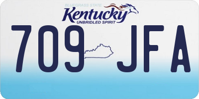 KY license plate 709JFA