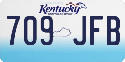 KY license plate 709JFB