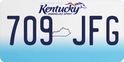 KY license plate 709JFG