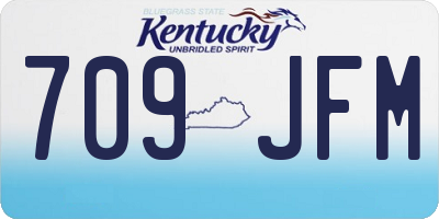 KY license plate 709JFM