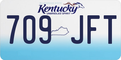 KY license plate 709JFT