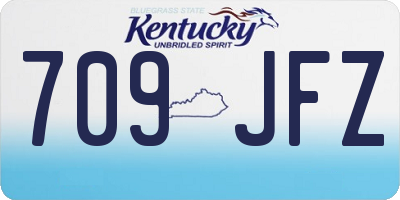 KY license plate 709JFZ