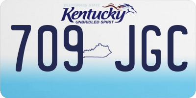 KY license plate 709JGC