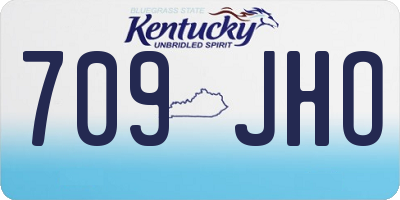 KY license plate 709JHO