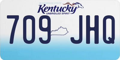 KY license plate 709JHQ