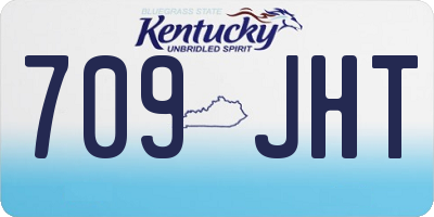 KY license plate 709JHT
