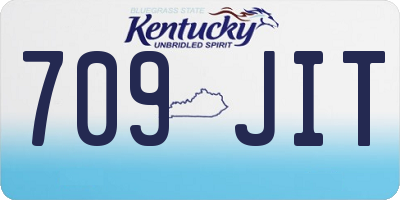 KY license plate 709JIT