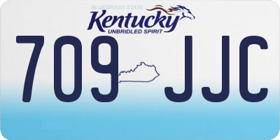 KY license plate 709JJC