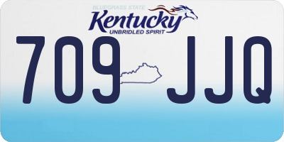 KY license plate 709JJQ