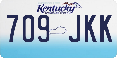 KY license plate 709JKK