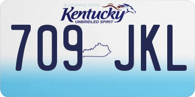 KY license plate 709JKL