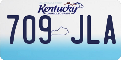 KY license plate 709JLA
