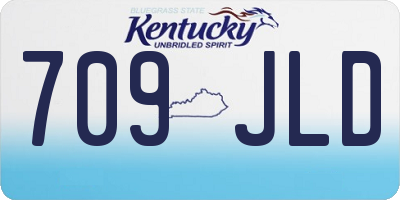 KY license plate 709JLD