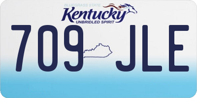 KY license plate 709JLE