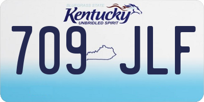 KY license plate 709JLF