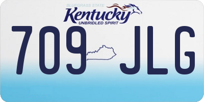 KY license plate 709JLG