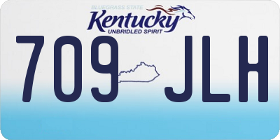 KY license plate 709JLH