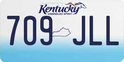 KY license plate 709JLL