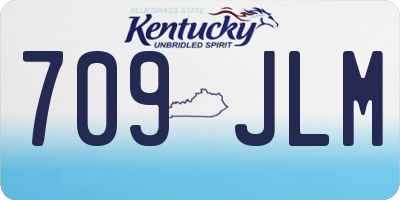 KY license plate 709JLM