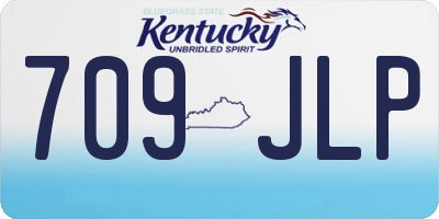 KY license plate 709JLP