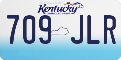KY license plate 709JLR