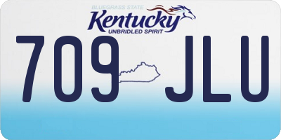 KY license plate 709JLU