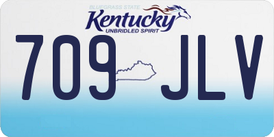 KY license plate 709JLV
