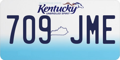 KY license plate 709JME