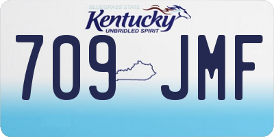 KY license plate 709JMF