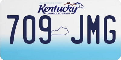 KY license plate 709JMG