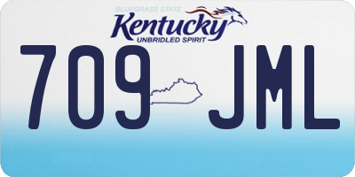 KY license plate 709JML