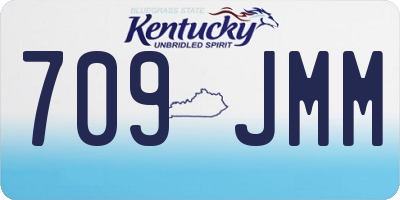 KY license plate 709JMM