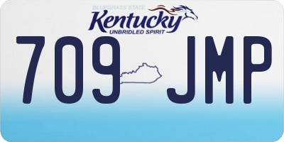 KY license plate 709JMP