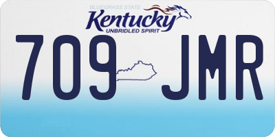 KY license plate 709JMR