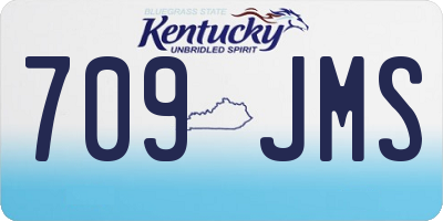 KY license plate 709JMS