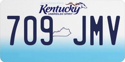 KY license plate 709JMV