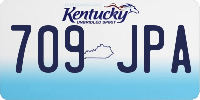 KY license plate 709JPA